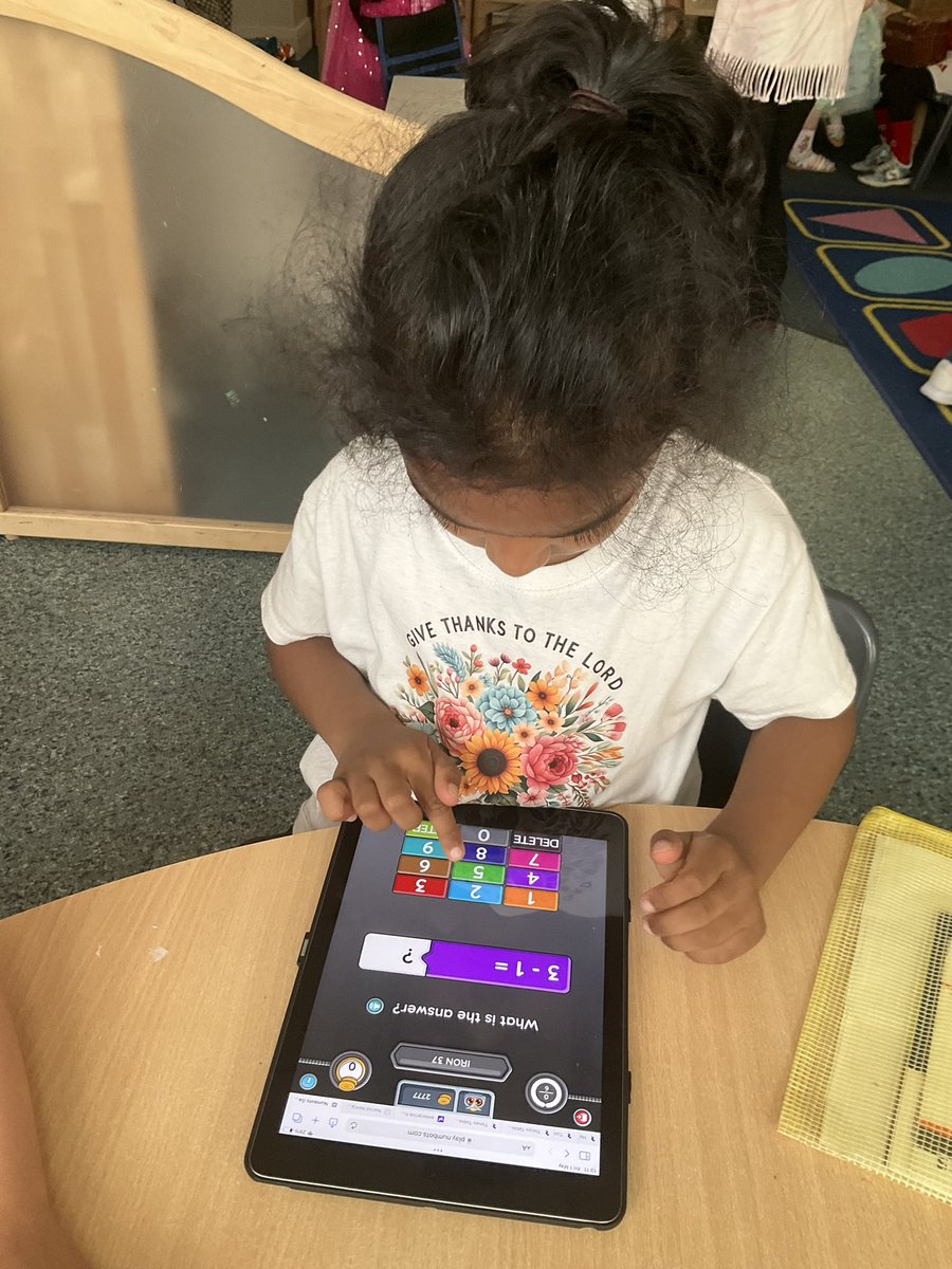 AbbeyPrimary's tweet image. #rec are having lots of fun logging into Numbots and playing maths games. #maths #numbots