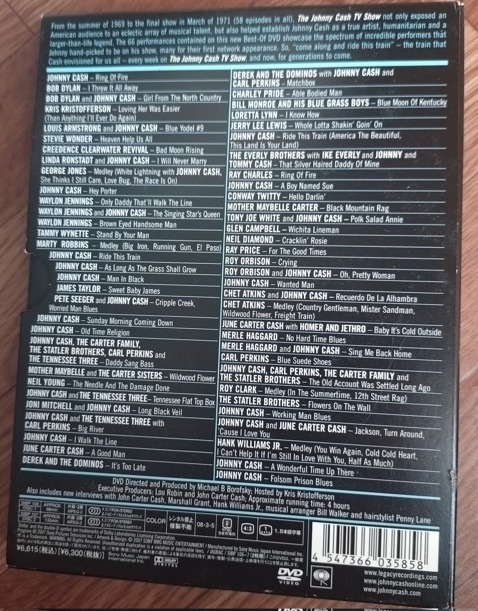Akiradylan2's tweet photo. my Bob Dylan official DVD collection 5
THE JOHNNY CASH TV SHOW
Bob sings I Threw It All Away ＆ Girl From The North Country https://t.co/oBZD2CPUWC