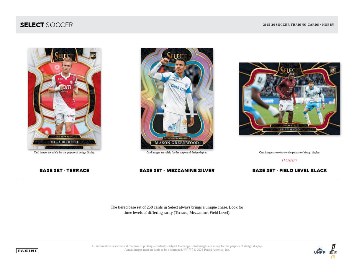 製品情報】 2026年5月20日 発売予定 ⚽ 2025-26 PANINI SELECT LIGUE 1