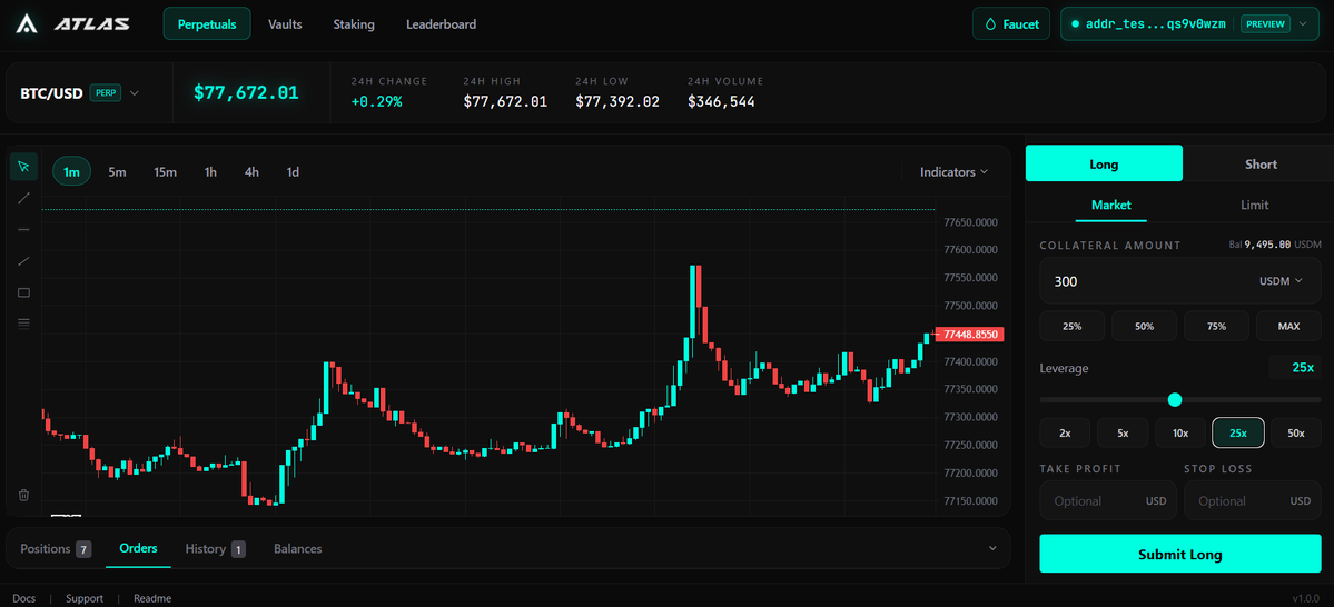ATLAS | Stablecoin Perps DEX tweet media