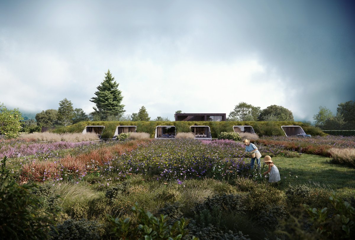 influence__ltd's tweet image. Pleased to have supported a fantastic team in securing #planning for a #Paragraph84 house with a #landscapedesign #LandscapeVisualAppraisal 

Set within a private nature reserve it draws on local earth berms &amp;amp; the grid of historic Nissan huts, shaping the landscape approach