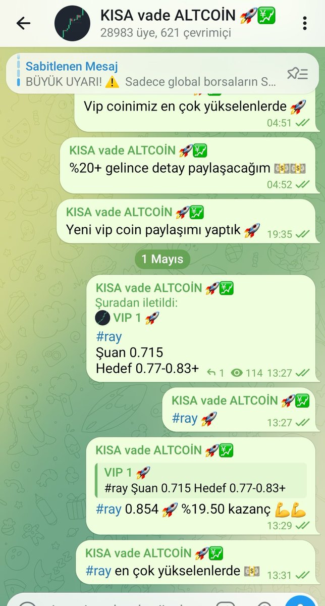 #ray #raydium #sol
#bitcoin #Altcoin
💵💵💵💵💵💲💲💲💲 
Telegram grup bağlantımız alttadır 🚀🚀
t.me/kisavadealtcoin