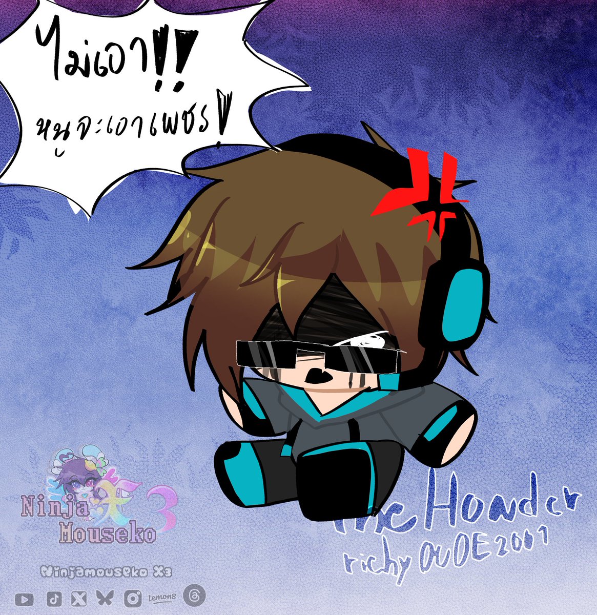 ninjamouse83313's tweet image. หนมจีน!!!!!! ถุ้ย!
อยากแค่วาดน้อง The Hoarder(richyDUDE2001) เองอะ🫣🥺👉🏻👈🏻💞
จาก mod wonderland.jar
👺
#wonderlandjar #Minecraft #mod #artㅤㅤㅤㅤ