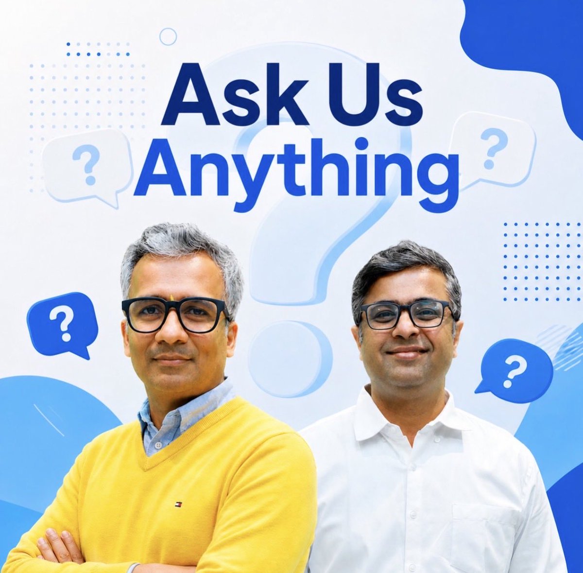 AdeParimal's tweet image. Ask Us Anything here - shop.investyadnya.in/pages/qna-page

We will try to answer some interesting questions on the LIVE SATSANG today. All other questions, our team will personally reach out to you on call to help answer your questions...

#ask #financialplanning