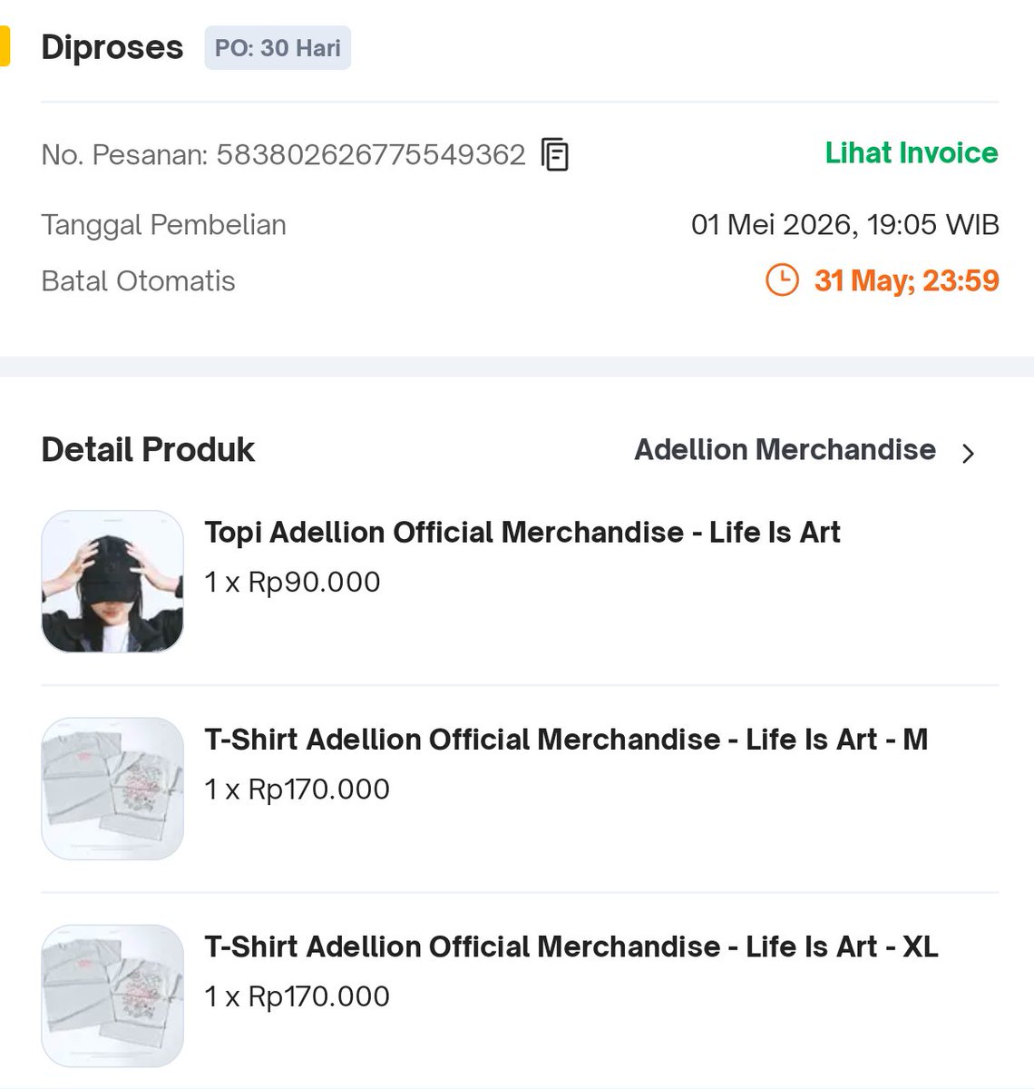 buffsplitshot's tweet photo. Bajunya jadi harga 150K dan topinya 80K dong🙏 https://t.co/vNZUw5VLB0
