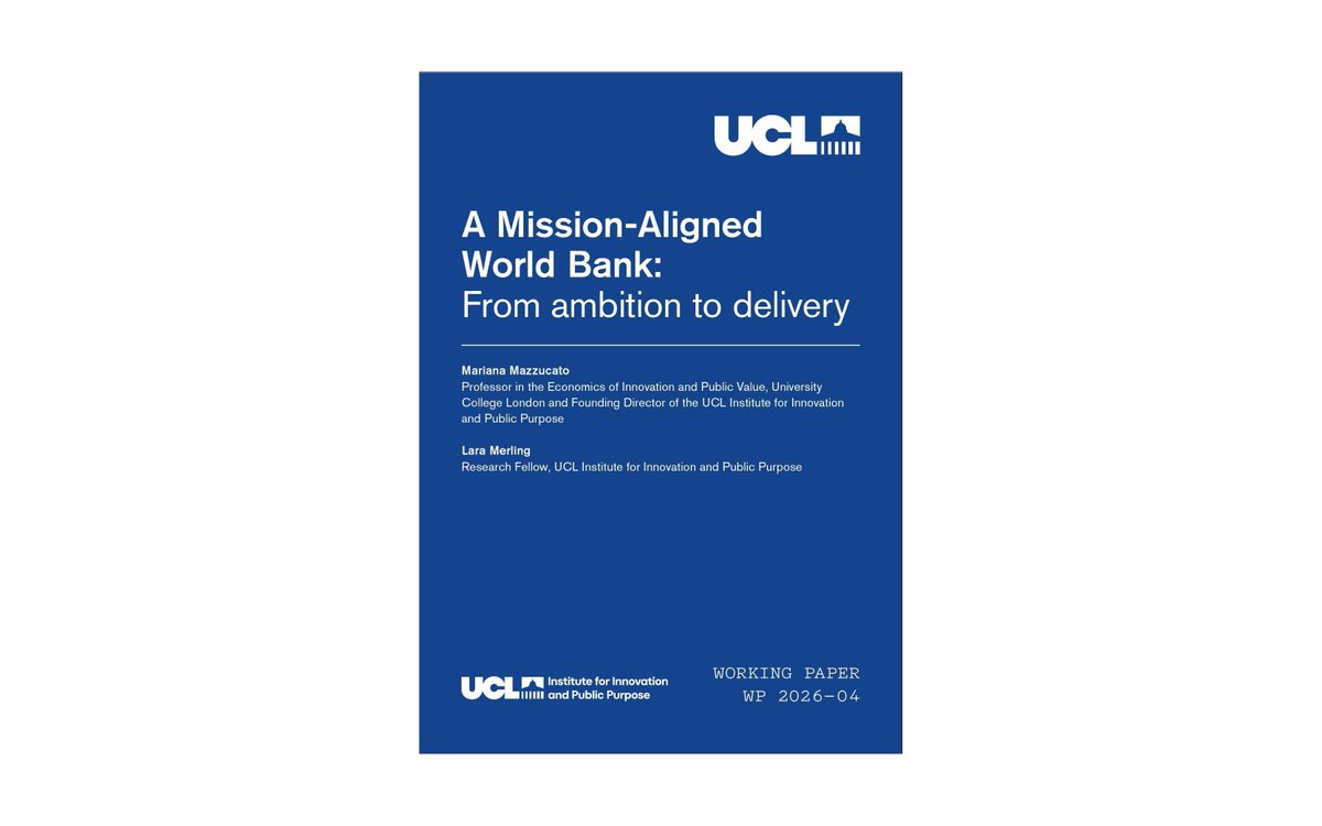 UCL Institute for Innovation and Public Purpose tweet media