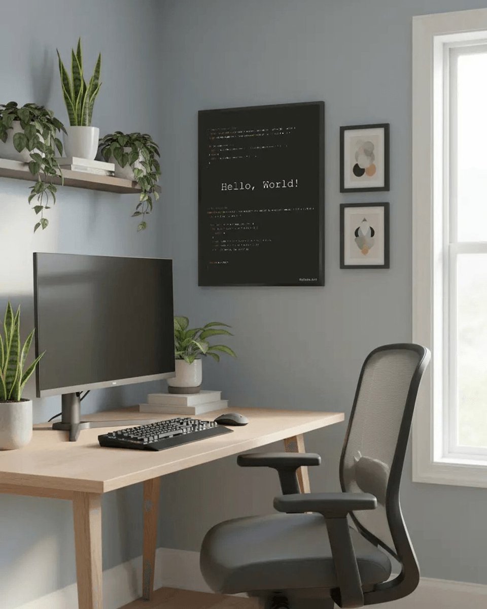 MyCode_Art's tweet photo. The first two words every programmer writes. Hello World in Monokai. https://t.co/CSZFADrHjt #mycodeart #helloworld https://t.co/lo0DwzwnWI