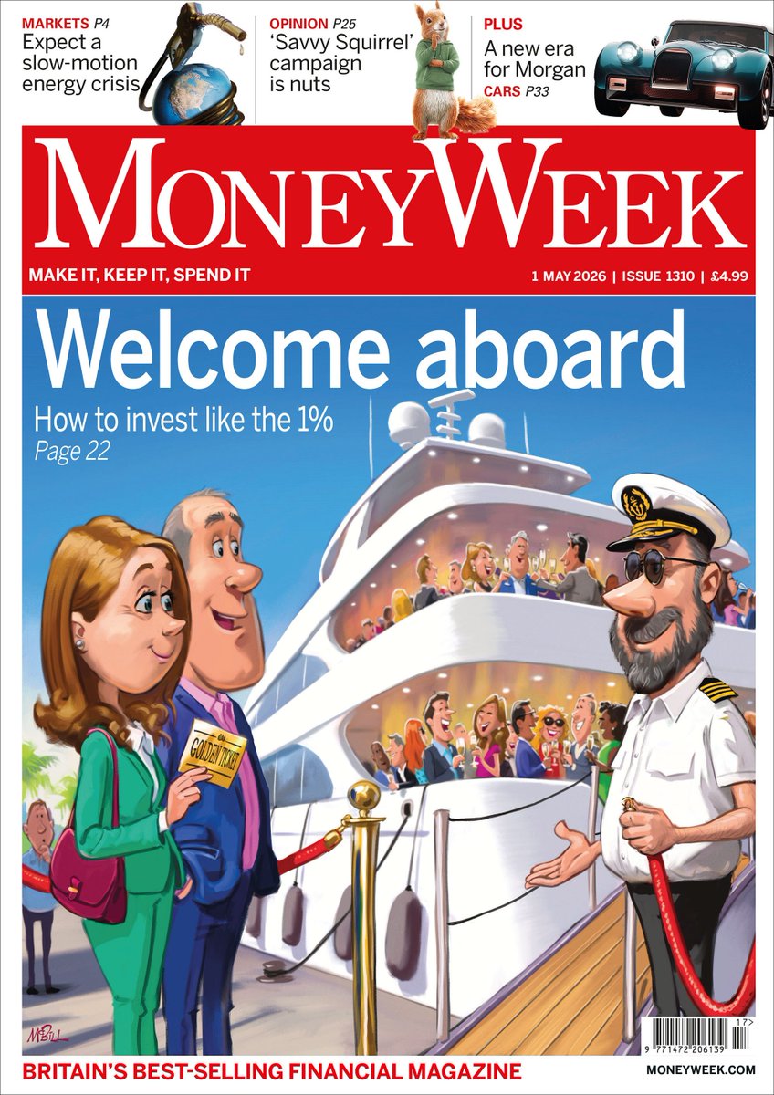MoneyWeek's tweet image. (1/2) Invest like the 1% – find out how in the latest issue of MoneyWeek magazine, out now!

#invest #investing #wealth #money