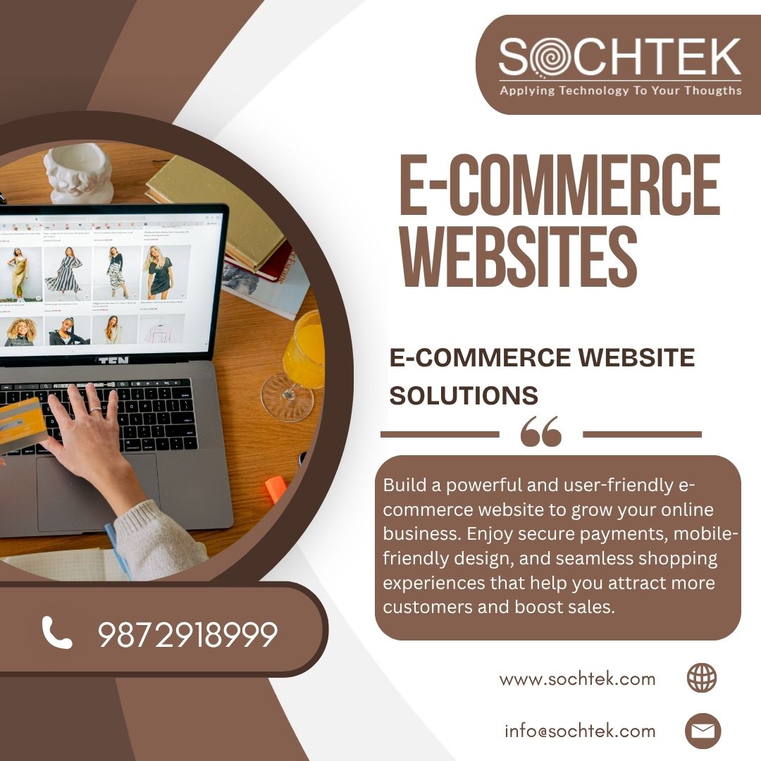 sochtek's tweet image. Build a powerful and user-friendly e-commerce website to grow your online business. With secure payment integration, mobile responsiveness and seamless navigation.
sochtek.com
98729 18999
info@sochtek.com

#Ecommerce #OnlineStore #EcommerceWebsite #WebDevelopment