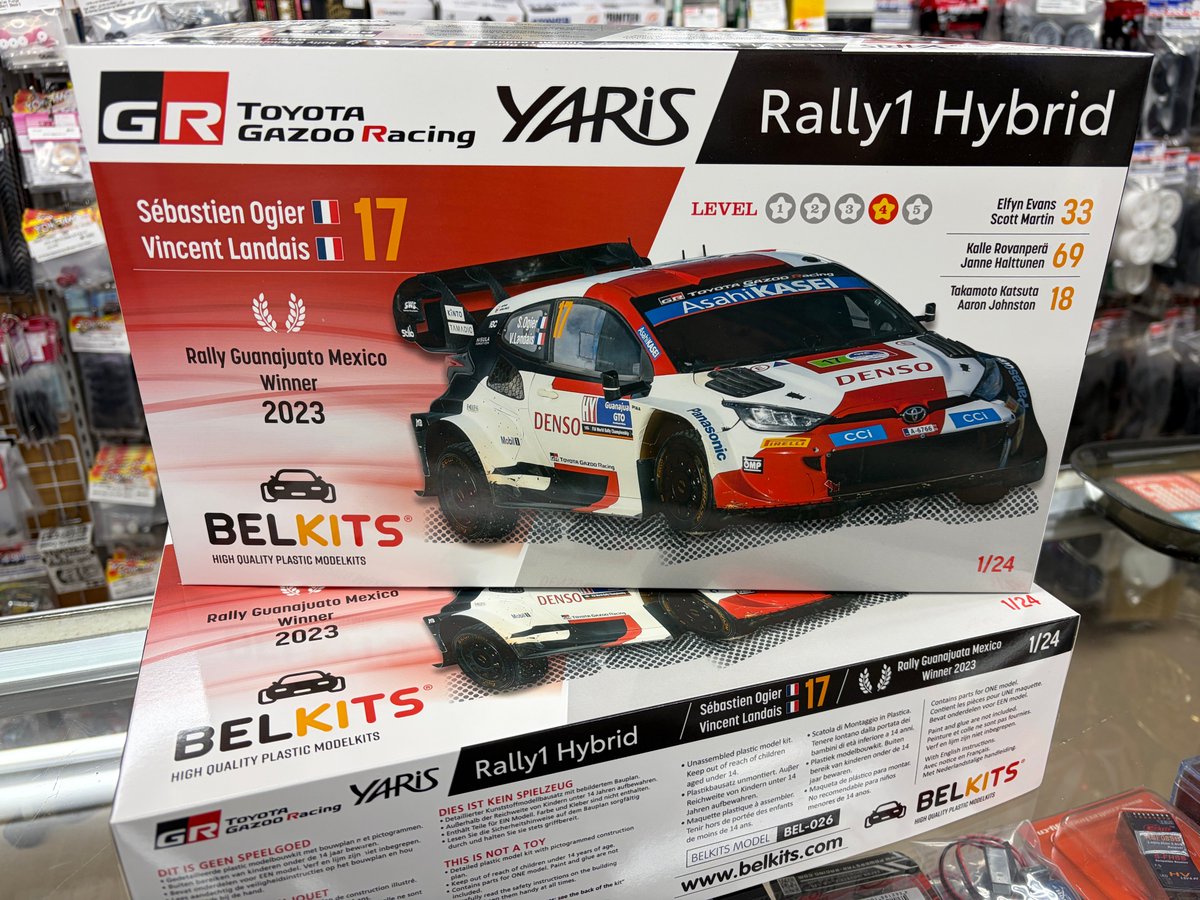HsTomaTake's tweet image. ラリーカーのモデルキットで有名なベルキットより
1/24 GRヤリスが新発売です！

なぜ無いのか不思議なキットでしたが
ようやくプラモデルで手に入りますよ(^^)ｖ

#ベルキット #プラッツ #TOYOTA #GAZOORACING #竹内モデル #苫小牧店