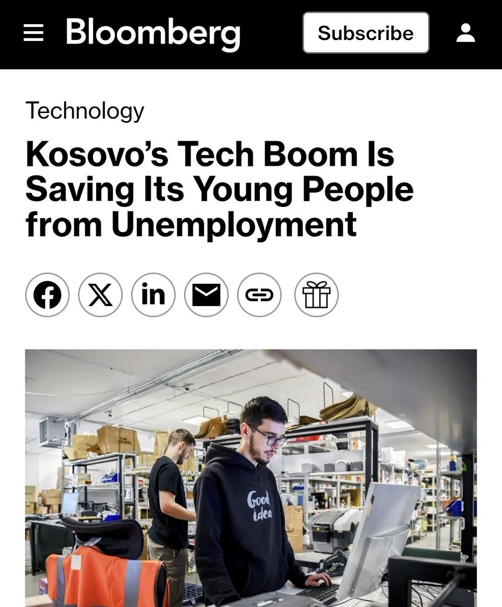 Shpend_Lila's tweet image. Me shkru Bloomberg për Kosovën, sektorin e tech &amp;amp; ICK, është "big deal". Shumë krenar që kam kontribu në këtë artikull. #Kosova #ICT #tech #startups