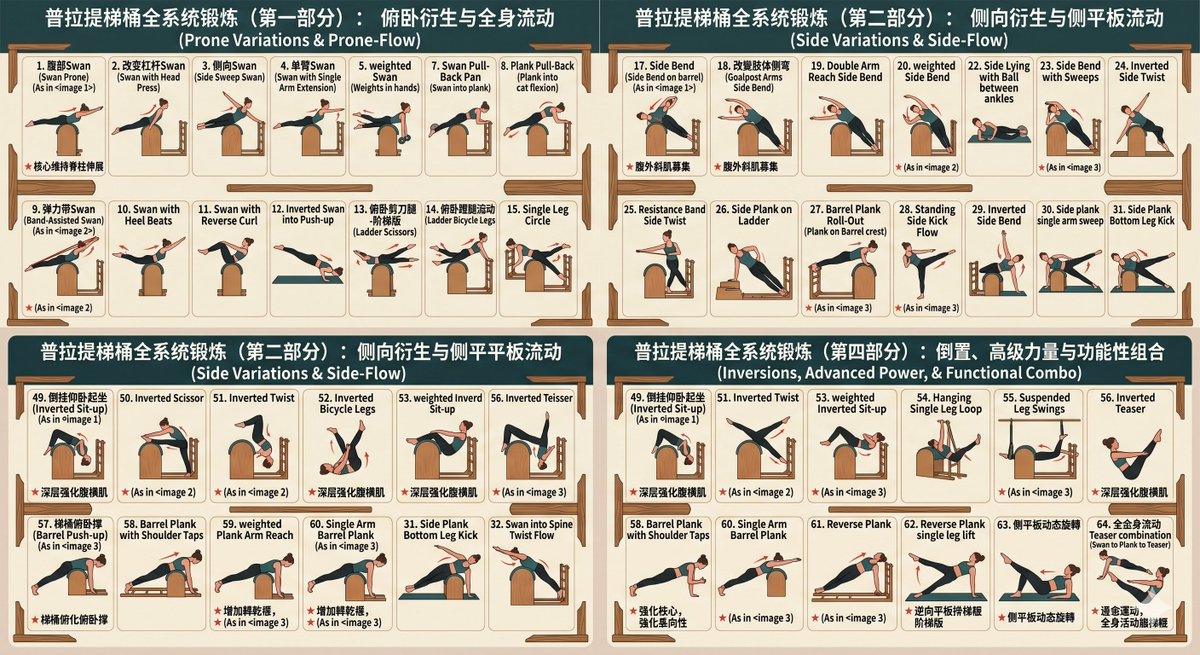 sirducers's tweet photo. 普拉提梯桶因其独特的圆弧形桶身与阶梯状木梯组合，成为了普拉提大器械中极具辨识度的存在。在健身与身体探索的过程中，它不仅是训练者挑战自我极限的平台，也能成为一种强调控制感与身体流动性的互动方式。在SM当中也成为了一个非常优异的工具，不同的姿势与玩法，千变万化。 #sm #spank #小圈 https://t.co/EYE2sydGs8