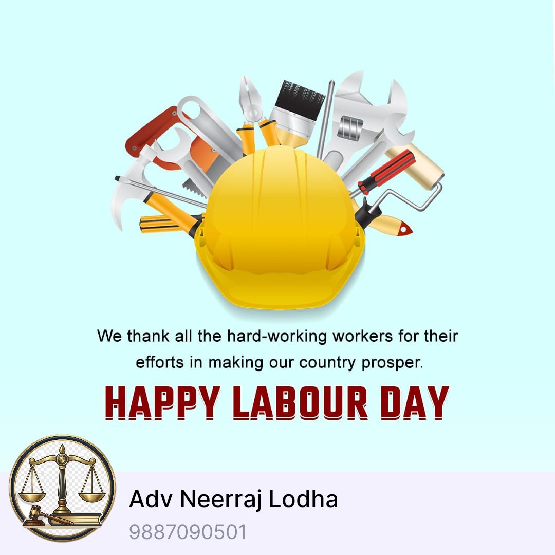 legal_eagle005's tweet image. ⚖️👷‍♂️ Labour Day 👷‍♂️⚖️
Honouring the dignity of labour and the rights of every worker.
Justice begins with fairness at work.
#LabourDay #WorkersRights #DignityOfLabour #Justice #Equality #LegalAwareness