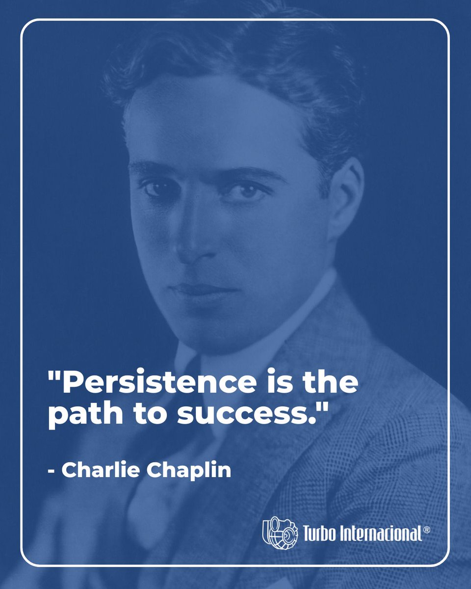 TurboInt_ES's tweet photo. "🌟 Persistence is the path 🌈 to success. 🚀"  
- Charlie Chaplin
#motivation #success #persistence #inspiration #dreambig https://t.co/ieGqyiwKKt