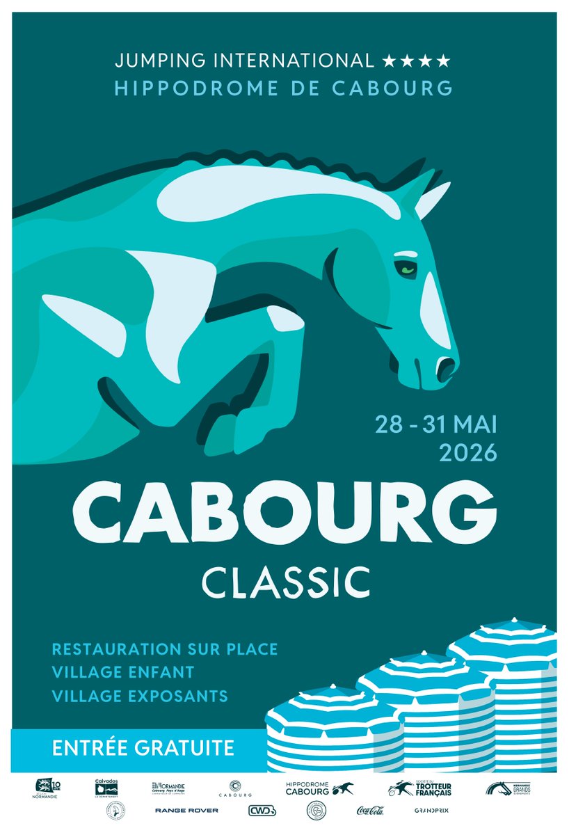 NCPA_Normandie's tweet image. 🗓️ #savethedate

Le Cabourg Classic est de retour ! 🎉

Au programme : compétitions, marché, forum et animations 

📍 Hippodrome de Cabourg
✅ Entrée gratuite