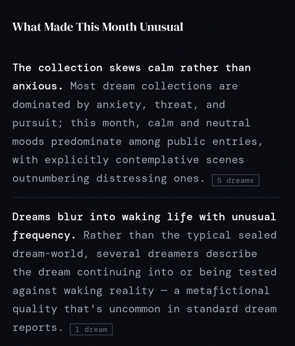 remoraspace's tweet photo. This month's dream report is live on https://t.co/6PuDpTZTyY! Note: we only had 12 entries for the whole month. Private dreams are included in the report but not cited. https://t.co/FLN8LuuWWn