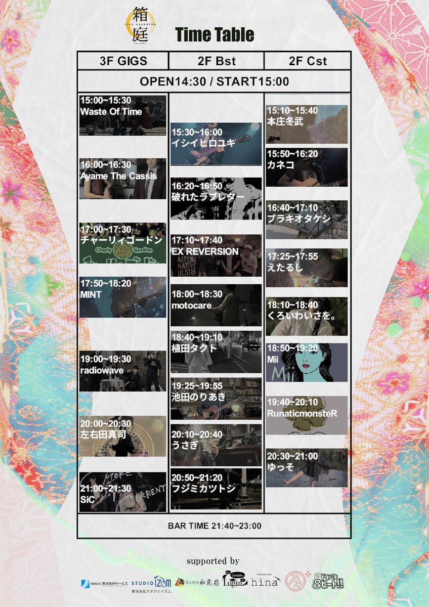 5/5は大人になりきれなかったこどもの日‼️

横浜鶴見でブュッフェ付きライブイベントです🎤

いろいろなアーティストが一度に見れるこの企画

自分もソロで19:25から出演します！

ゴールデンウィーク、予定がまだなかったりしたらふらりと遊びに来てみてはどうでしょう？