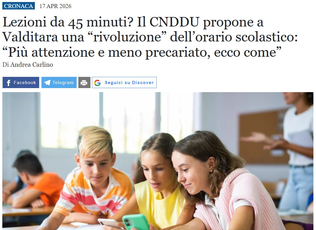 ReEurode's tweet photo. “BUONGIORNO, ARRIVEDERCI”

Il Coord. Nazionale Docenti della disciplina dei Diritti Umani propone una riduzione dell’ora di lezione a 45 minuti (ma non dovevano occuparsi di diritti umani?).
Nella remota ipotesi che si tratti di docenti veri, si ricorda ai “colleghi” che… (1/12) https://t.co/KPsJmOrFLl