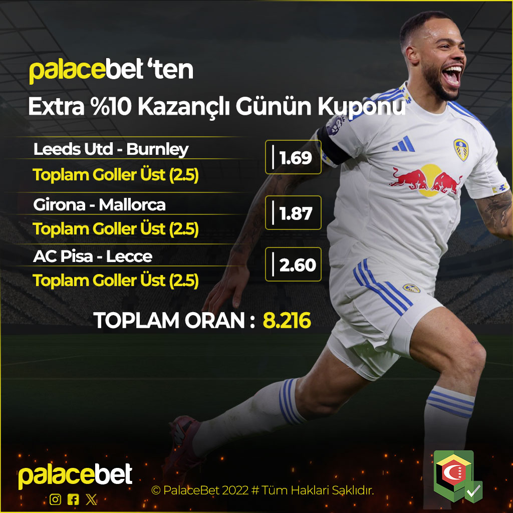 palacebtx's tweet photo. 🎁#PalaceBet' te Extra %10 Kazançlı Günün Kombine Kuponu!

🏆Bahis Yap Kazançlarına %10 Nakit Eklensin!

📹Tüm Karşılaşmaları Naklen İzleme Fırsatı İçin Canlı TV'ye Göz At!

🛡️https://t.co/iVQQHvJJJK
📺https://t.co/UgowNV3hwP

7/24 EVRAKSIZ 5.000.000₺ ÇEKİM LİMİTİ https://t.co/OrvDhao1aX