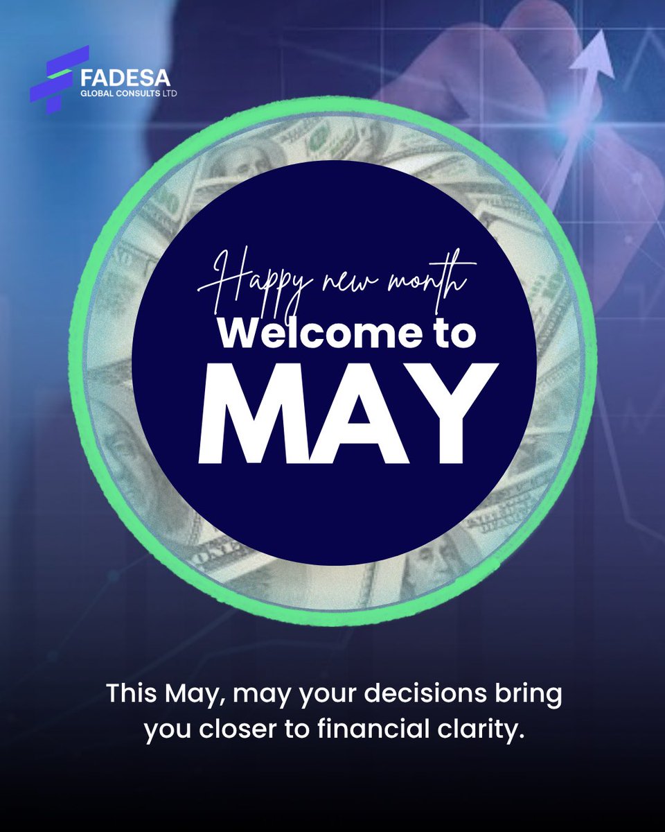 FadesaConsults's tweet image. A new month is a fresh opportunity to reset.

Review your finances.
Refocus your goals.
Make better decisions.

This May, choose growth.

#HappyNewMonth
#FinancialClarity
#SmartMoney
#GrowthMindset
#FadessaGlobalConsults