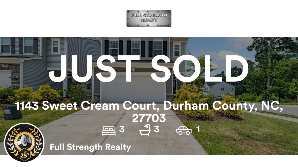 RealtyFull's tweet photo. 🛌 3 🛀 3 🚘 1
📍 1143 Sweet Cream Court, Durham County, NC, 27703

Our team’s latest sale on RateMyAgent

...
#ratemyagent #realestate https://t.co/w1QgOLrLvB