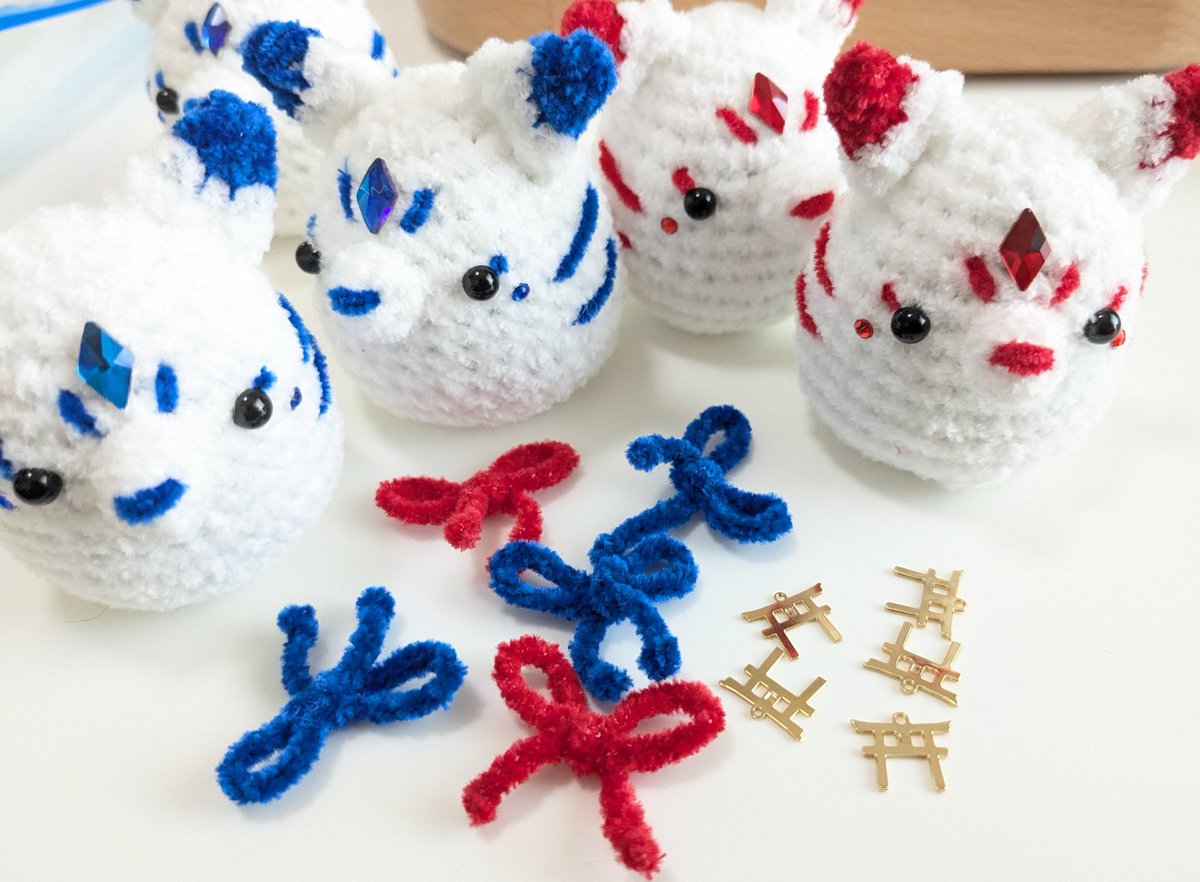 【ᕱ⑅ᕱ】柏餅の妖精　ぬいぐるみ　ハンドメイド　自作 おはようございます🧶 柏餅くま出来ました🌿🐻✨ 柏餅には みそあんver