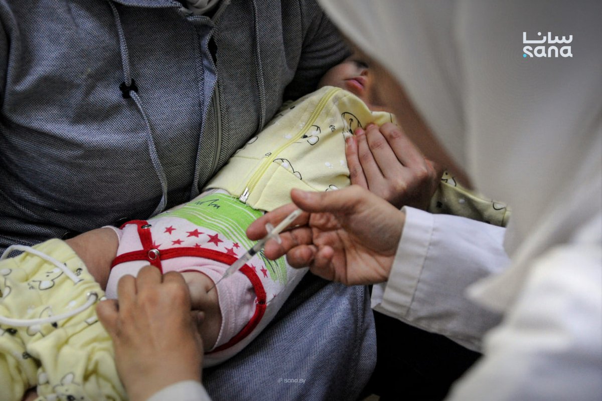 SANAEnOfficial's tweet image. Vaccination coverage in Syria rose above 81% in 2025, as the Ministry of Health expanded nationwide immunization campaigns aimed at reaching children in both urban and remote areas, according to health officials.
#Vaccination
#MinistryofHealth
#Syria