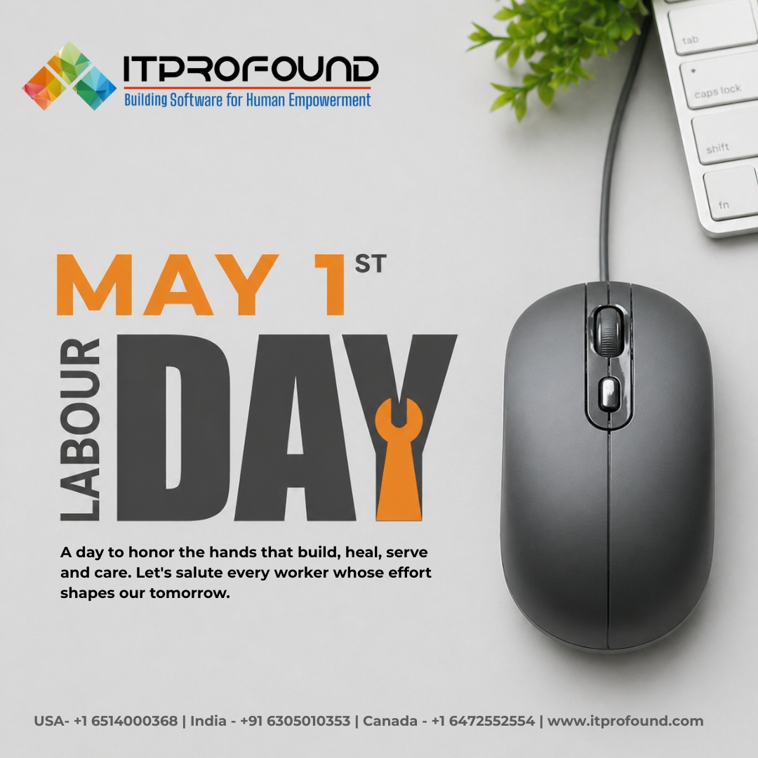 ITProFound_'s tweet photo. 🌍 Happy May Day!
Today we celebrate the hard work, dedication, and strength of every worker who builds a better tomorrow.
At ITProFound, we honor the passion and commitment that drive progress every day.
Wishing everyone a proud and inspiring International Workers’ Day! https://t.co/b7THMIcx4N