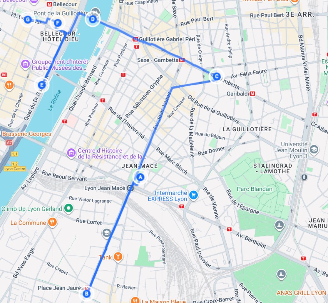 #1erMai 🚶🏻‍♀️🚶🏻🚶🏼‍♂️ Départ imminent à 10h30  de la manifestation à Lyon. Le cortège intersyndical partira de la pl. Jean-Macé (7e arr.) en direction de la pl. Bellecour : pl. Jean Macé > av. Jean Jaurès > cours Gambetta > pont de la Guillotière> quai Gailleton > pl. Antonin-Poncet.