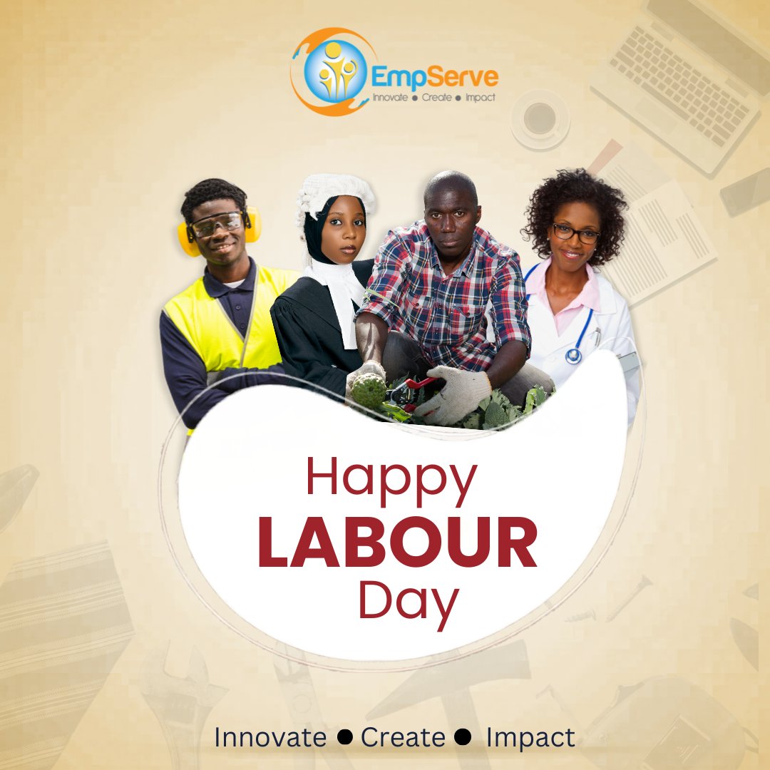 empserve's tweet image. #HappyLabourDay to a country of doers, a vibrant workforce that our country moving. Cheers to everyone who actually shows up to Innovate the systems, Create the solutions, and Impact the communities.

#Innovate #Create #Impact