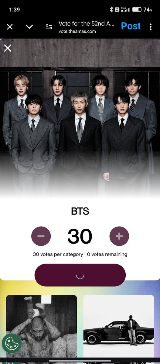 DID Y'ALL VOTE!???

vote.theamas.com/best-female-k-…