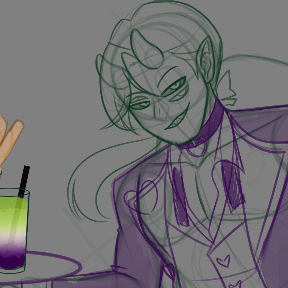 DeeVeeDoodle's tweet image. It's May! It means... it's almost time for Maid Day 👀
#hazbinhotel #oc #wip #sketches