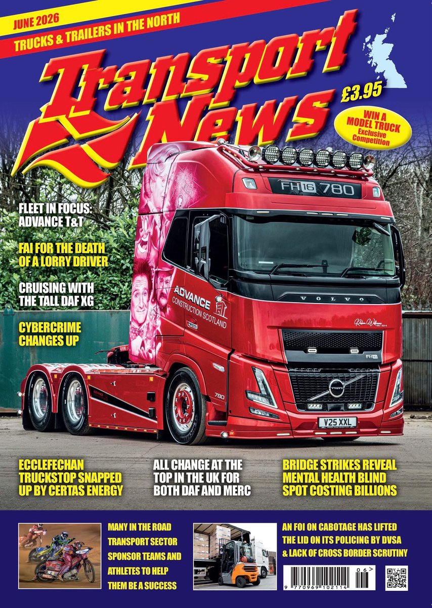 _transportnews's tweet image. 🚛 June Issue Out Now!
.
🔥 Inside: • Fleet focus: Advance T&amp;amp;T • Lorry driver FAI • DAF XG road test • Cybercrime updates • Leadership changes at DAF &amp;amp; Mercedes-Benz UK

💥 Grab your copy today.

#TransportNews #Trucking #Logistics #Haulage