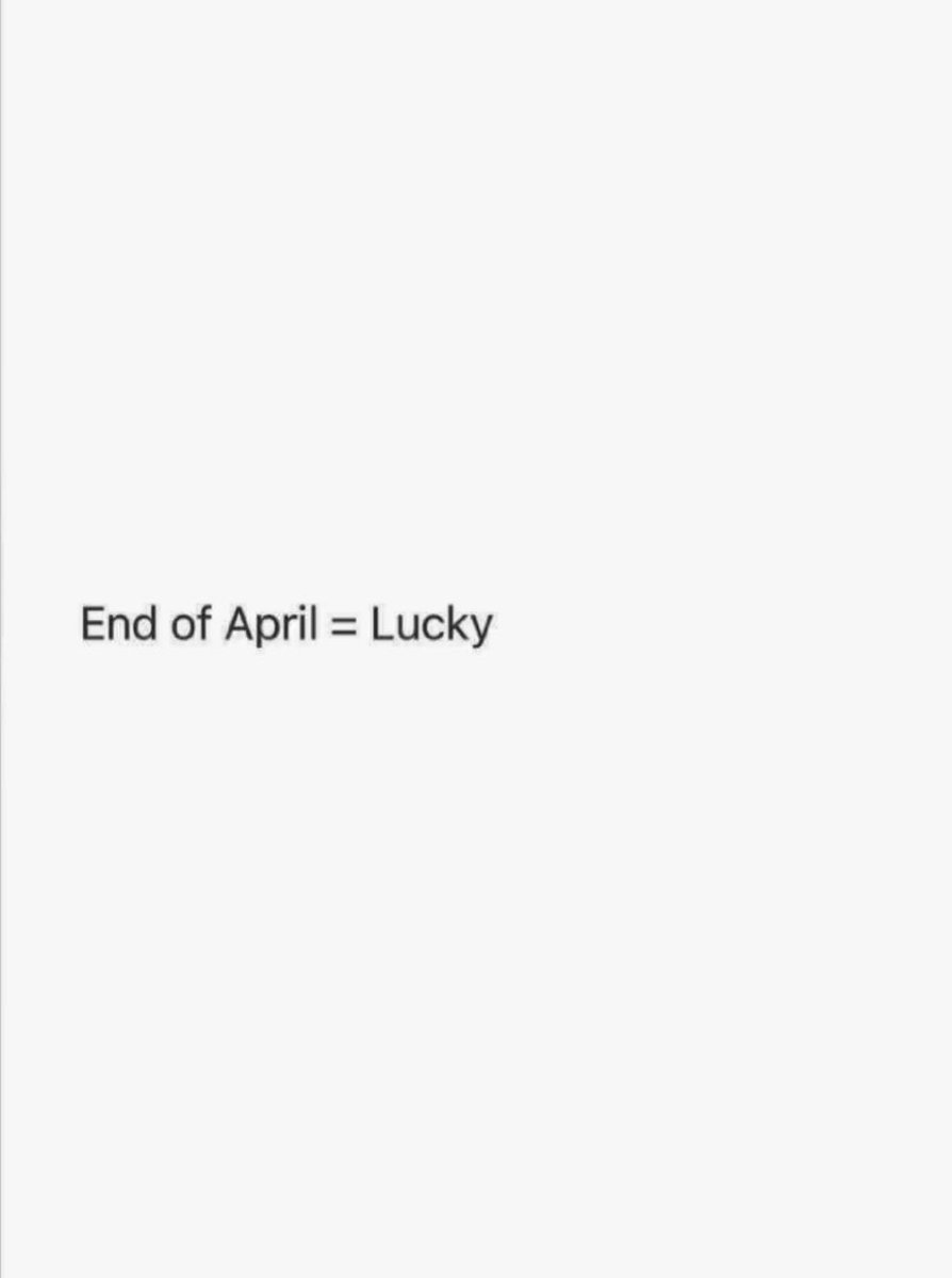 Reemunda's tweet image. End of #April 🌸 #Lucky ✨
