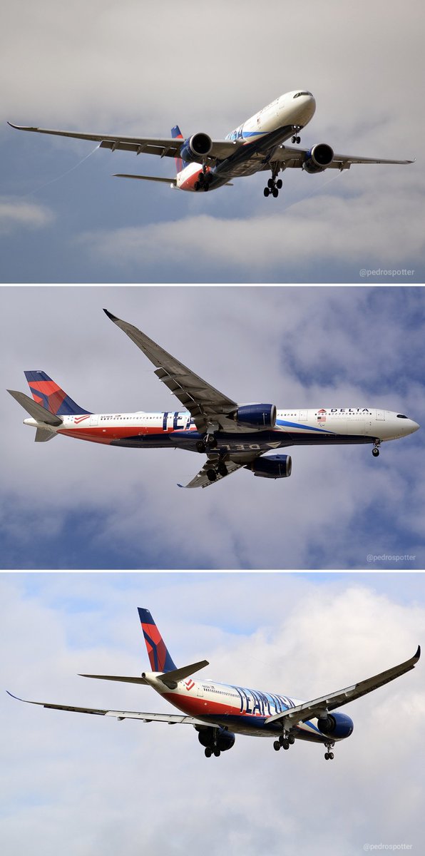pedrospotter's tweet photo. #BuenosDias hoy aterrizamos en #Barajas con el vuelo DL126 procedente de #NewYork (JFK)

✈️
#Airbus #A339 (N411DX) @Delta
#Team #USA #Livery
✈️

#aviation #aviation4u #avgeek #spotter #aviationdaily #planespotting #planespottee #aviationphotography #aviationlovers #spotting https://t.co/pEx1qXbJ6S