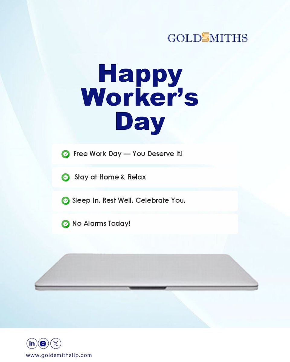 GoldsmithsLLP's tweet image. Happy Workers’ Day!
#WorkersDay2026 #LabourLaw #NigeriaLaw #EmploymentLaw #GoldsmithsSolicitors