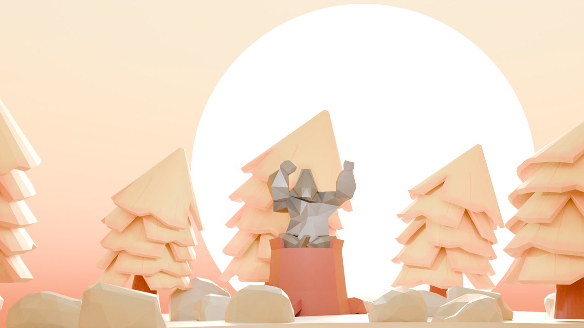 SBlender73232's tweet photo. なかなかblenderの時間が取れず、久しぶりの投稿となります🌞
勉強がてらローポリのゴリラ作った🦍
画作りもっと上手くなりたい！！

#blender #b3d #blender初心者 https://t.co/SIyBKvQw3d