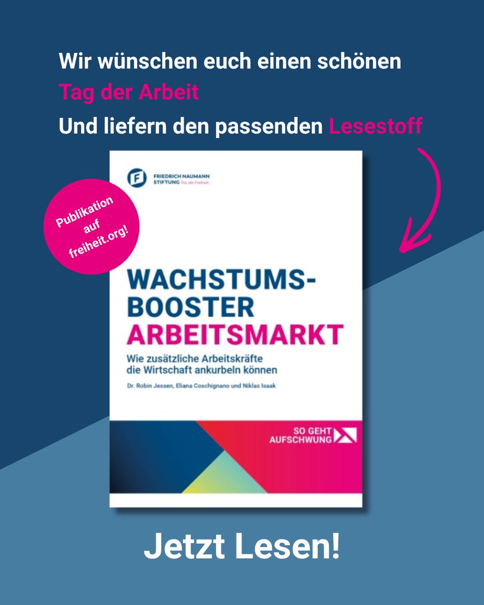 FNFreiheit's tweet image. #TagderArbeit heißt auch: Arbeit muss sich lohnen.
Doch genau das ist hierzulande nicht der Fall.
Unsere Analyse zeigt:
6,4 Millionen ungenutzte #Arbeitskräfte in #Deutschland könnten aktiviert werden.

Rund 6 Millionen Unterbeschäftigte wünschen sich mehr Arbeitsstunden. Ein