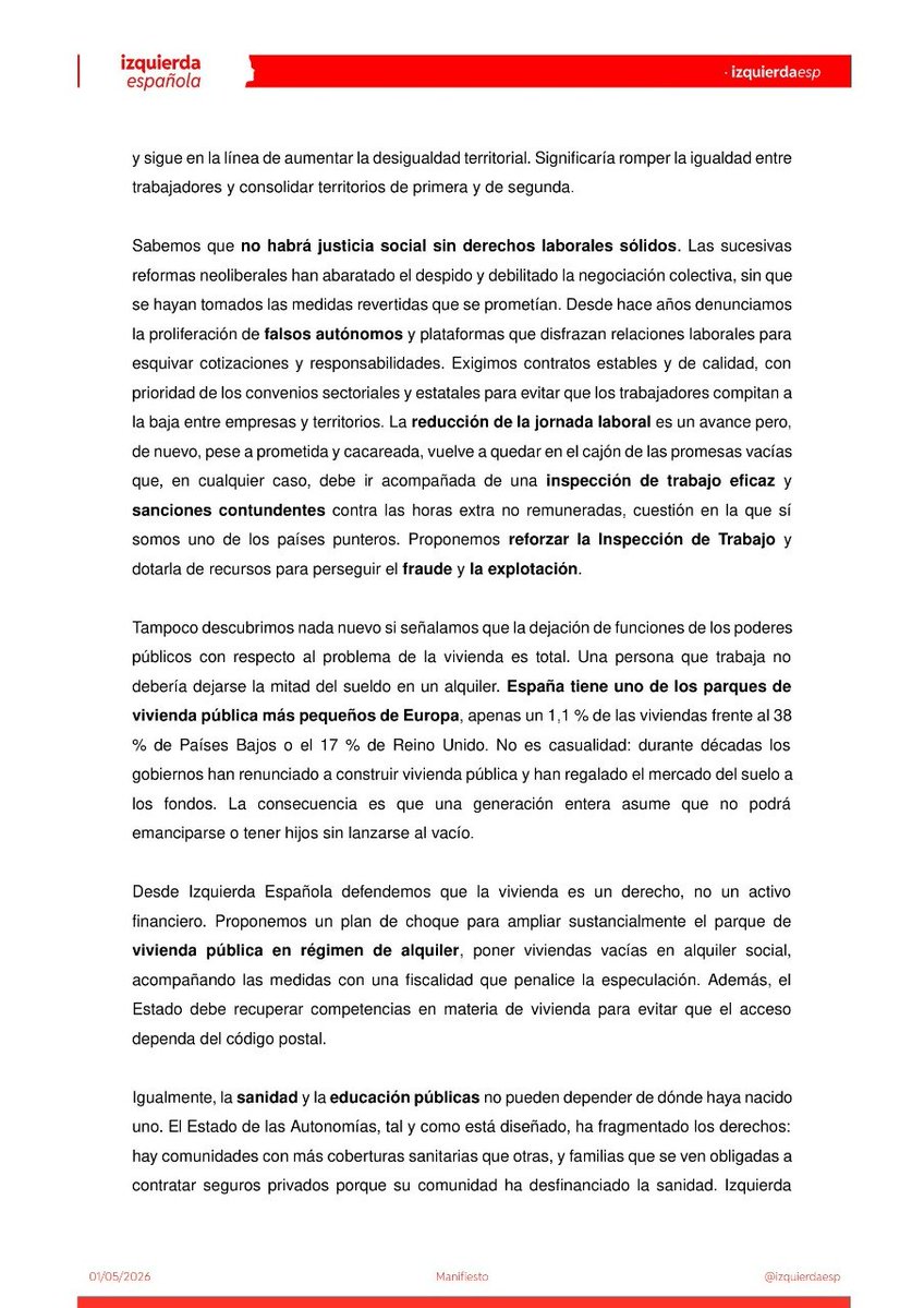 Izquierda Española tweet media