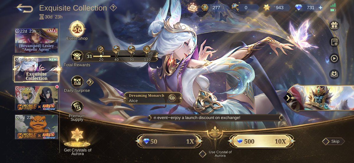 ererqiasa's tweet photo. seperti biasa, bau sekali malah dapat skin elite basic nya. gini ya rasanya besarin akun dari 0 lagi https://t.co/IzoYaqLTsa