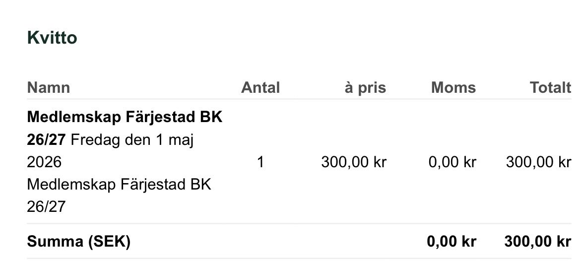 saraJMengstrom's tweet photo. Första maj är dagen vi förnyar medlemskapet. Mot 26/27! @farjestad_bk #💚 https://t.co/itTX9JK44M