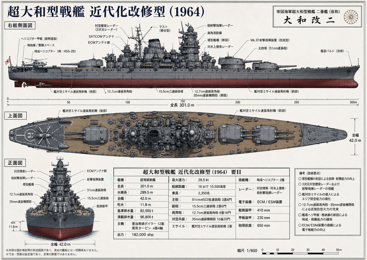 Japanese Battleship Modernization Blueprint