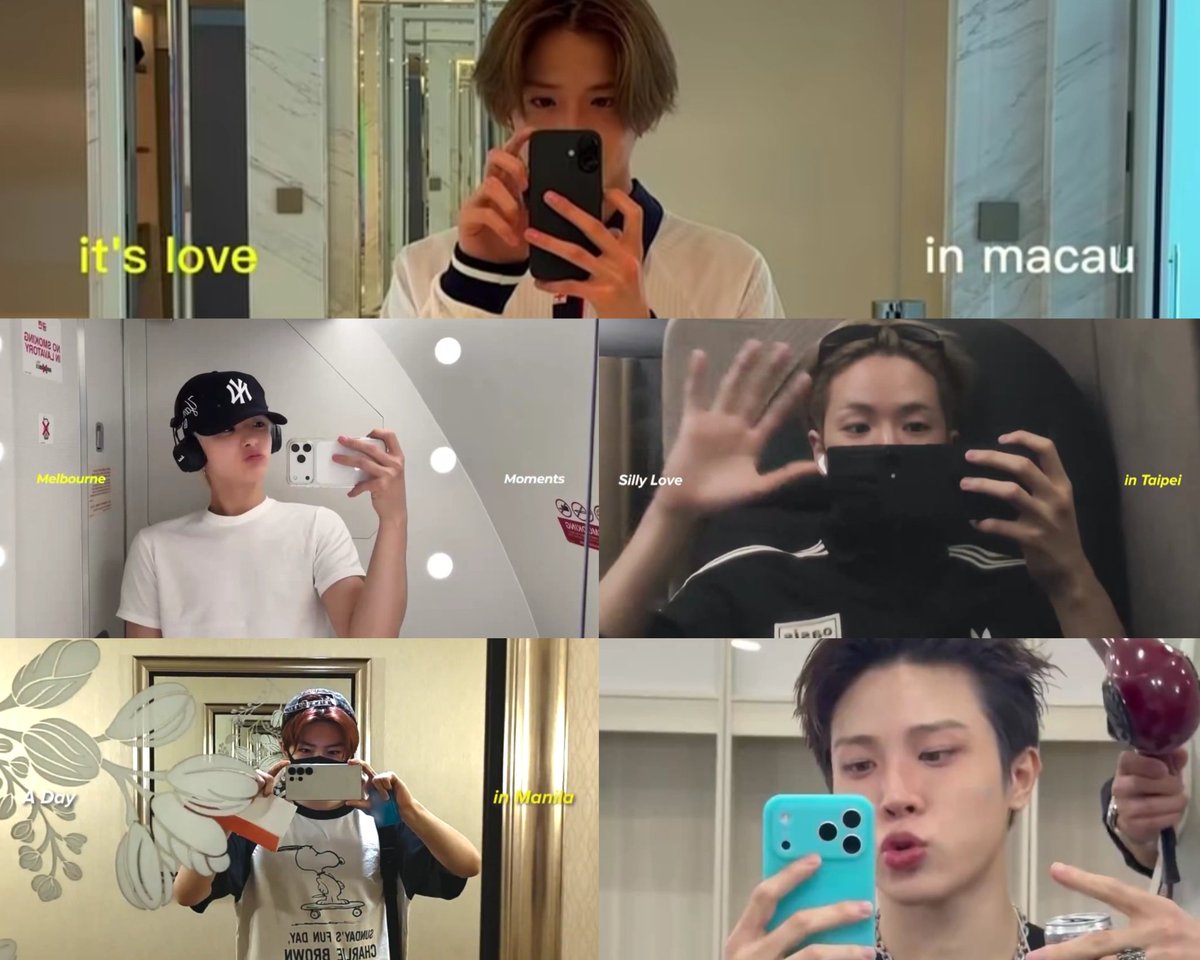 #TREASURE members’ vlogs from every country/stop

✅ Macau — Asahi
✅ Melbourne — Jihoon
✅ Taipei — Jaehyuk
✅ Manila — Junkyu
✅ Jakarta — Junghwan
🔜 Singapore