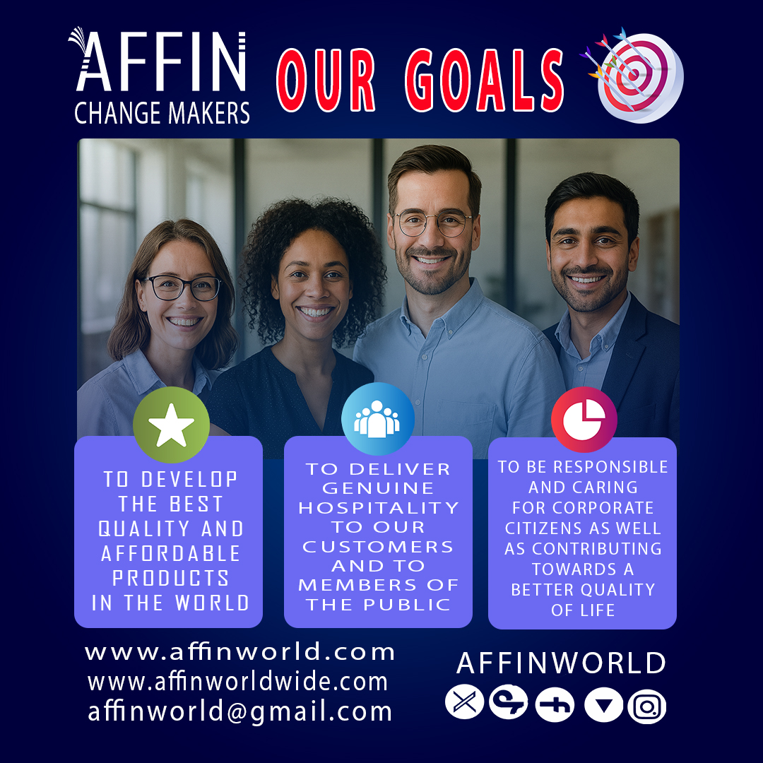 Affinworldwide's tweet image. To be responsible and caring for corporate citizens as well as contributing towards a better quality of life.

#AffinGroup #CorporateExcellence #BusinessGrowth #InnovationDriven #ProfessionalServices #GlobalStandards
