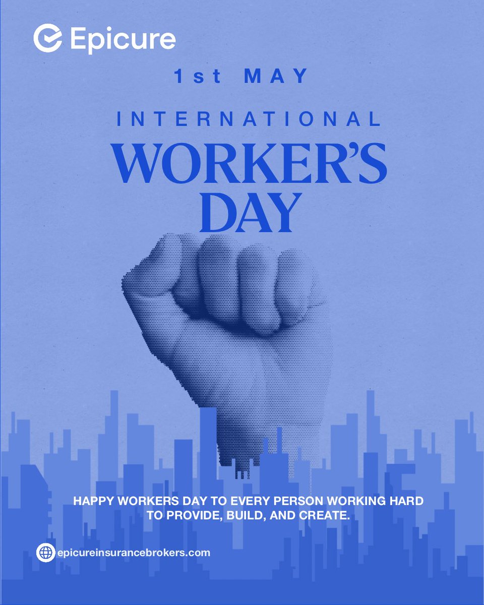 EpicureIns's tweet image. Happy Workers’ Day! 💙

To every employee, entrepreneur, freelancer, and business owner working hard to build something—today, we celebrate YOU.

You’re doing amazing. 💙

#workersday #selfemployed #entrepreneurs #freelancers #happyworkersday #may1