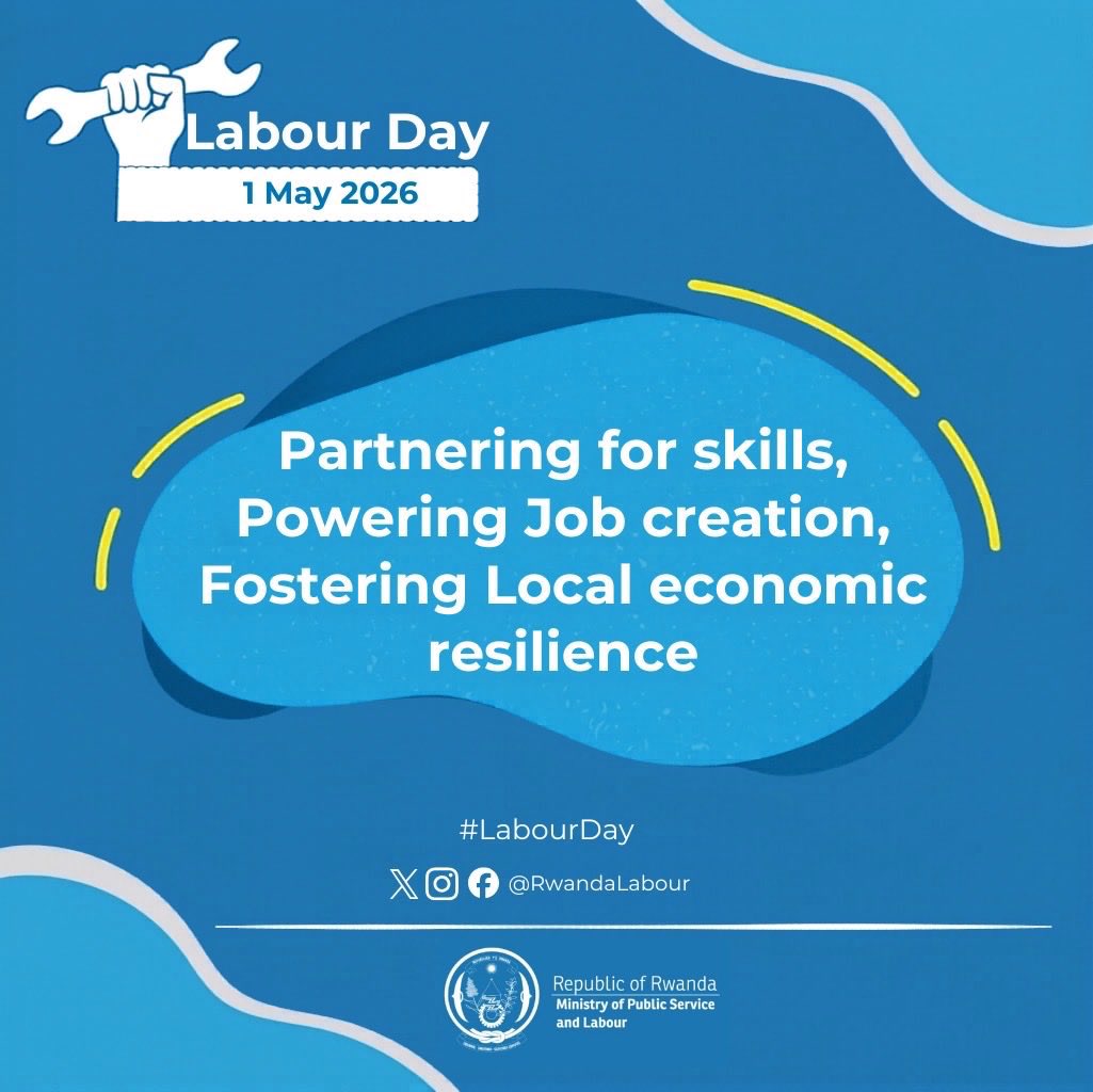 RTB_Rwanda's tweet photo. Happy International Labour Day!

As we celebrate the value of skills in driving job creation and strengthening Rwanda’s economic resilience, we reaffirm our commitment to empowering youth through TVET with practical, market-relevant skills that create opportunities and contribute to the country’s broader transformation.

#NanjyeNdiTVET