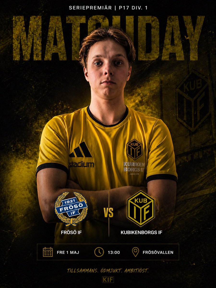 bjoschken's tweet photo. Klockan 13:00 smäller det är dags för seriepremiär i P17 Div.1 där vi ställs mot Frösö FF som förra säsongen placerade sig på en 8 plats förra säsongen! https://t.co/zcscW1Nrbw