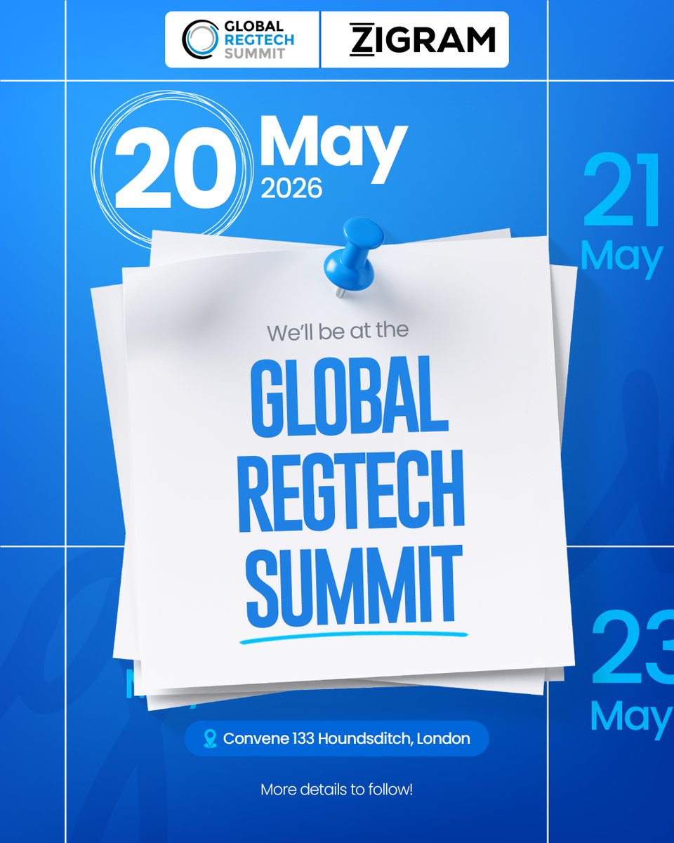 ZigramT's tweet image. Our team will soon be back in London for the Global RegTech Summit! Looking forward to showcasing our risk application ecosystem and engaging with experts in RegTech, at the world's largest RegTech event!

Our website: zurl.co/4T2hp 

#RegTech #GRTS26 #Compliance