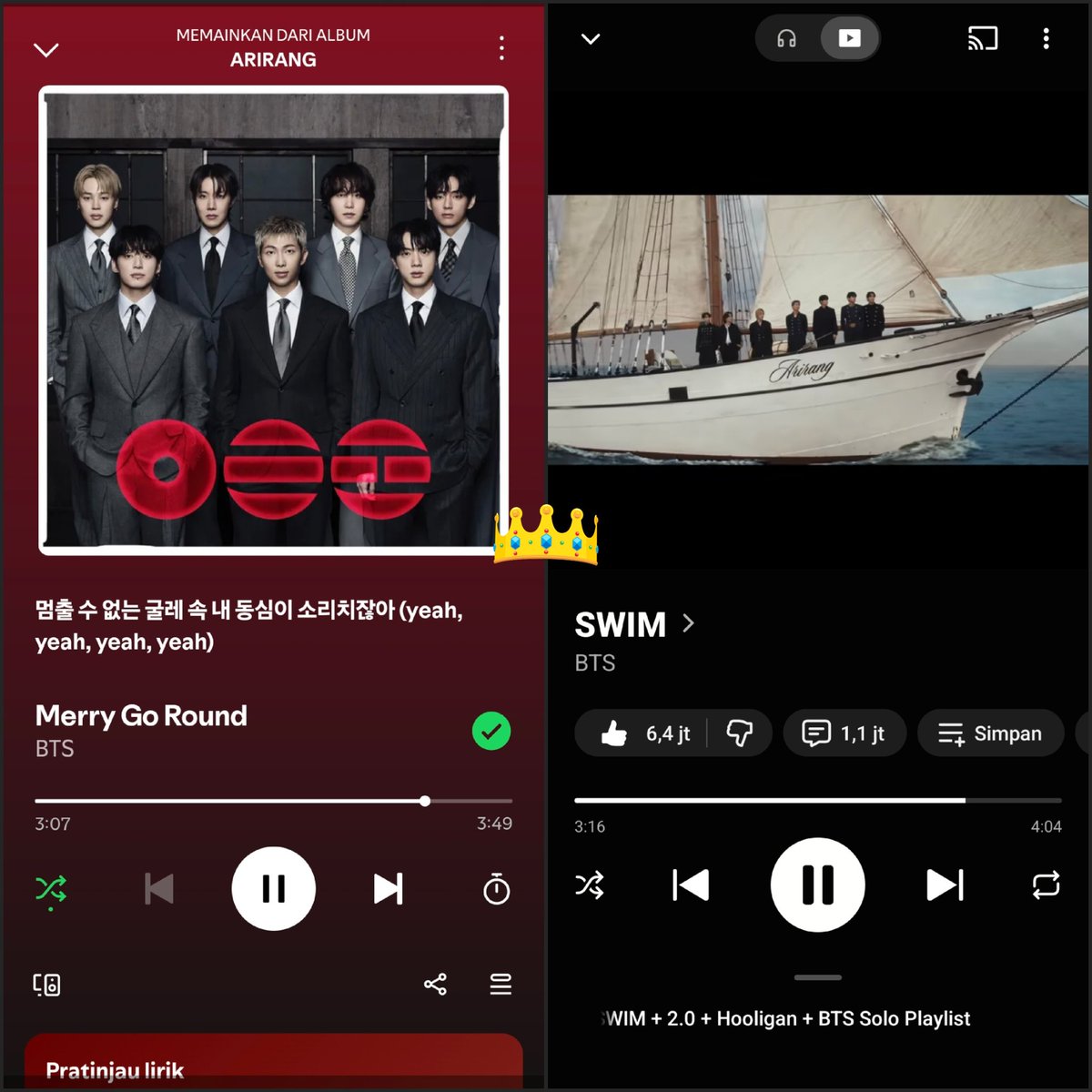 gin⁷ ִ ࣪𖤐 stick with arirang tweet media