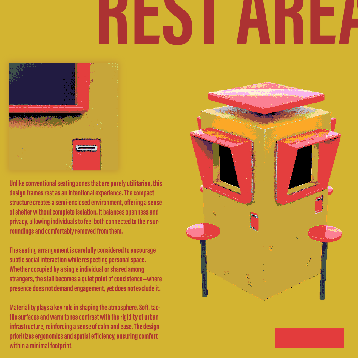 _SEVENFOUR_74's tweet image. Popup-Stall/counter/rest area. 

#b3d #blender #3d #stylized